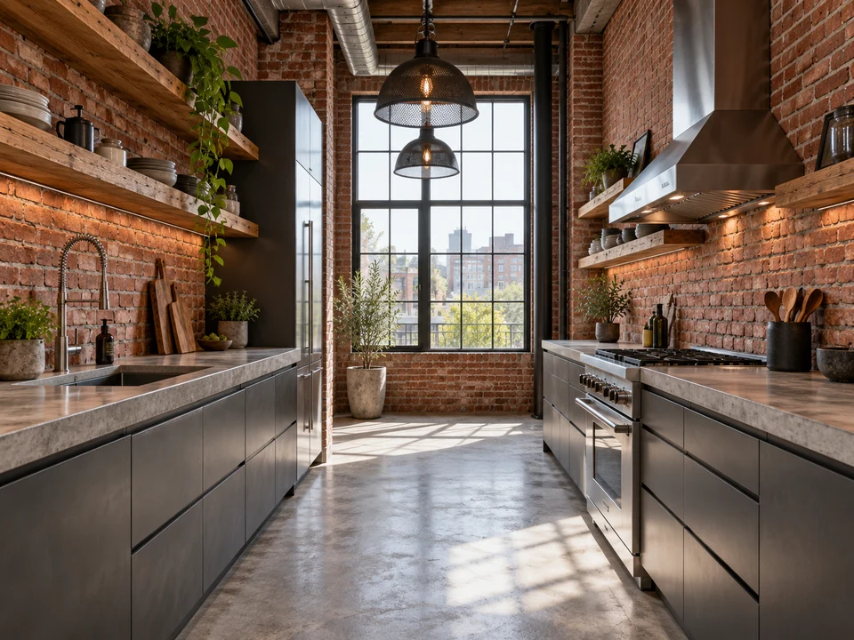 Industrial Loft kitchen